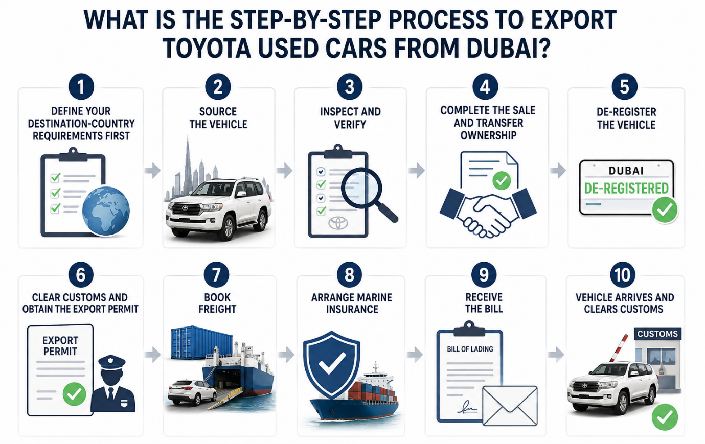 Export Toyota Used Car from dubai